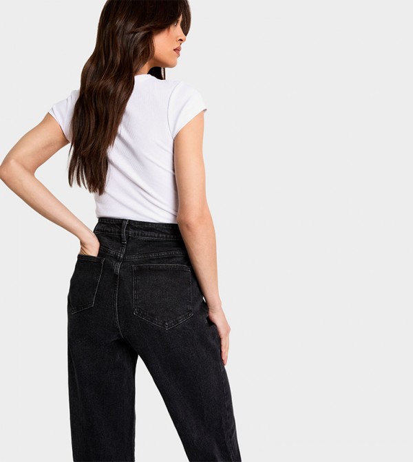 boohoo boohoo - Black Straight Jeans
