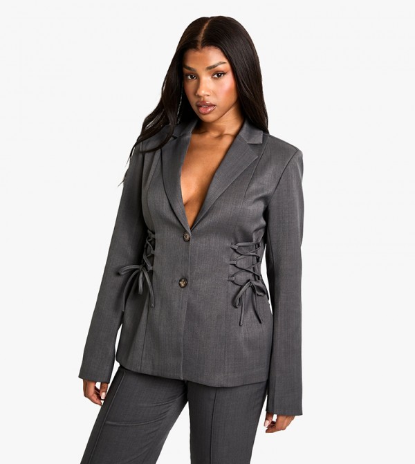 boohoo  Clothing - Grey Blazers