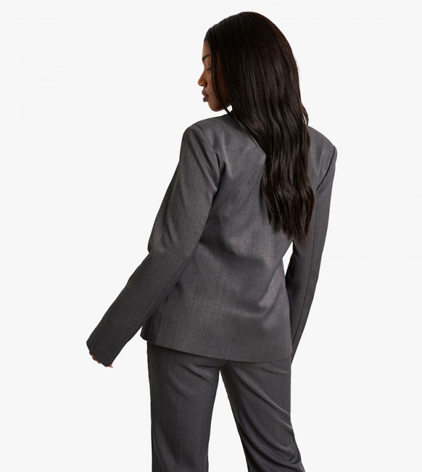 boohoo  Clothing - Grey Blazers