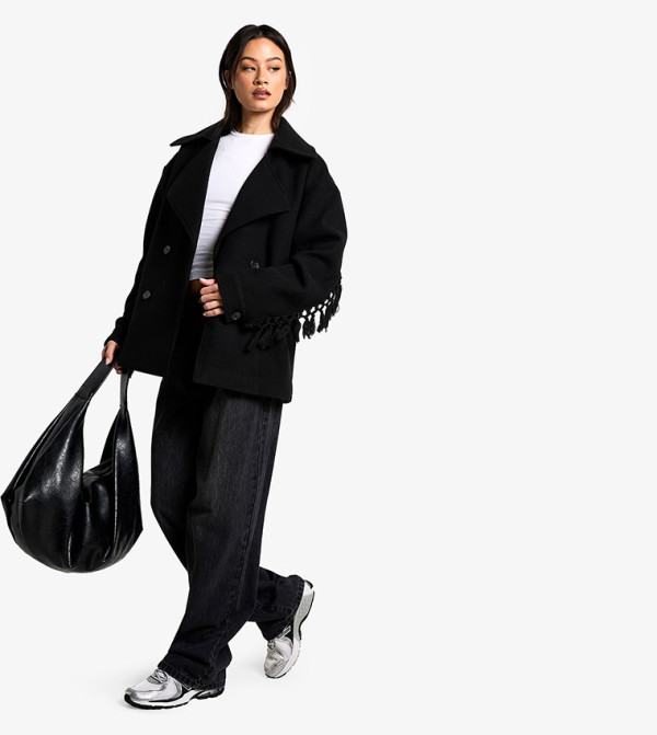 بوهو  جاكيتات ومعاطف - أسود جاكيتات كاجوال