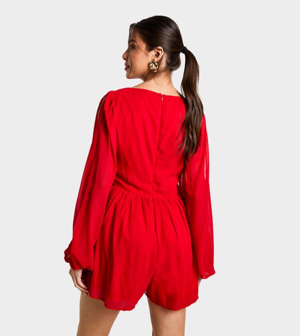 boohoo  Playsuits - Red Playsuits