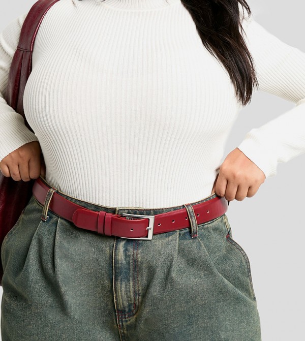 boohoo  Belts - Red Non Leather Belts