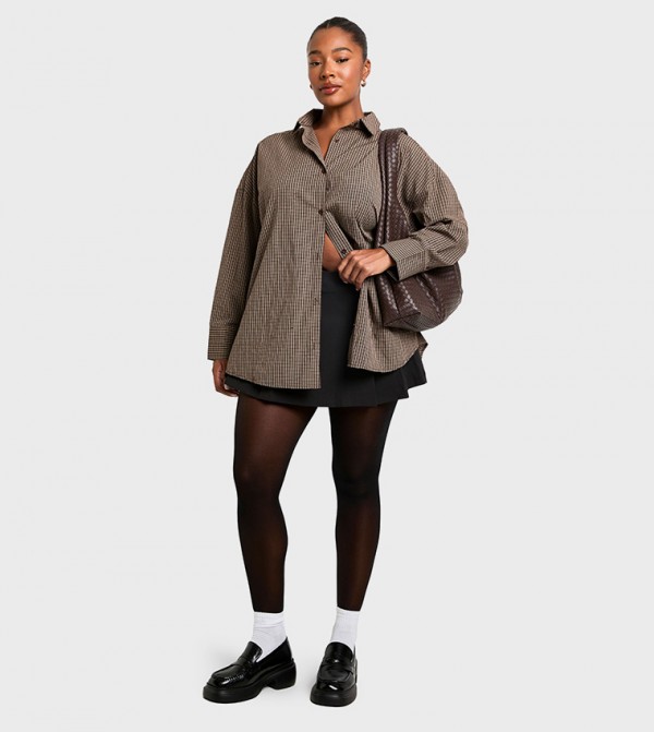 بوهو  - أسود سراويل و ليقنز