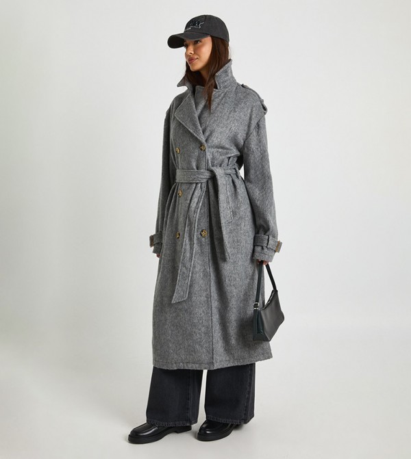 بوهو  معاطف - رمادي معاطف