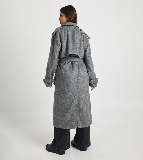 بوهو  معاطف - رمادي معاطف