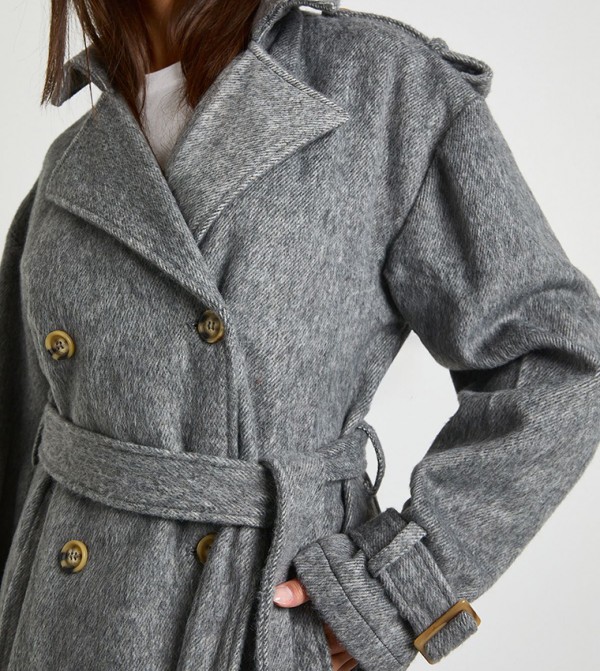 بوهو  معاطف - رمادي معاطف