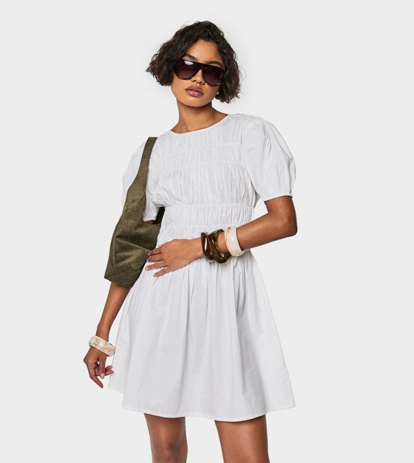 بوهو فساتين - أبيض Mini Dresses