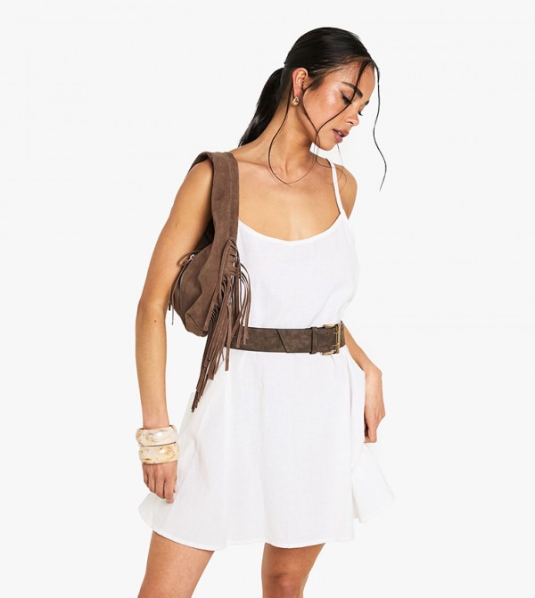 boohoo  Dresses - White Casual Dresses