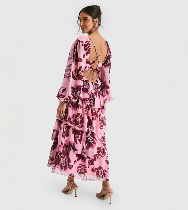 boohoo  Midi Dresses - Pink Casual Dresses