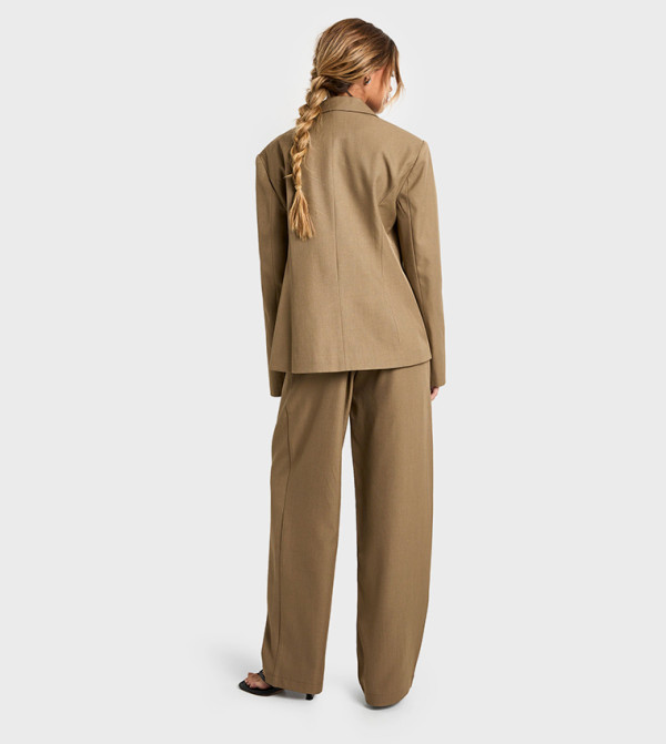 boohoo  Pants & Leggings - MOCHA Casual Pants