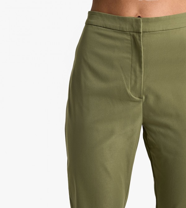 boohoo  Pants & Leggings - Khaki Casual Pants