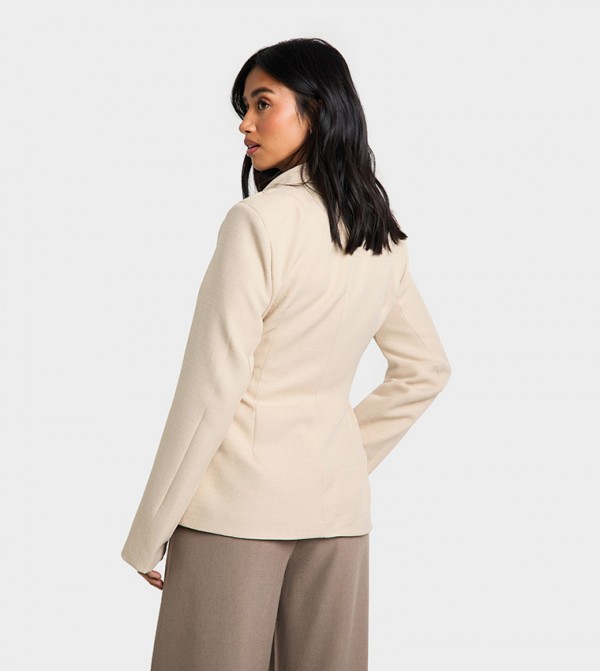 boohoo  Jackets & Coats - Beige Blazers