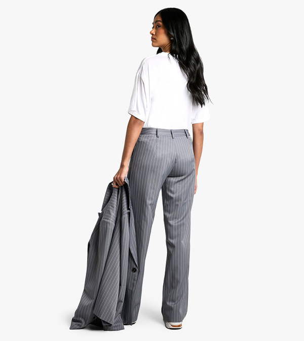 boohoo  Clothing - Blue Casual Pants