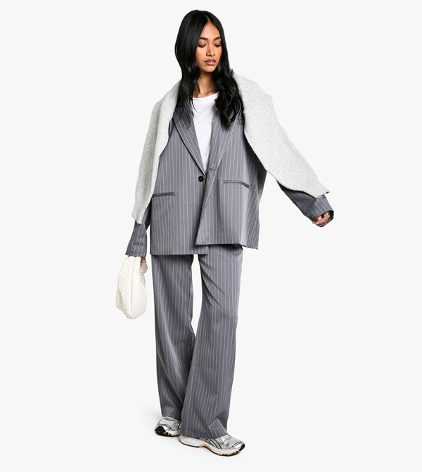 boohoo  Clothing - Blue Casual Pants