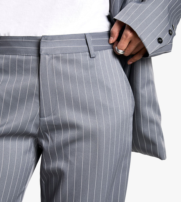 boohoo  Clothing - Blue Casual Pants