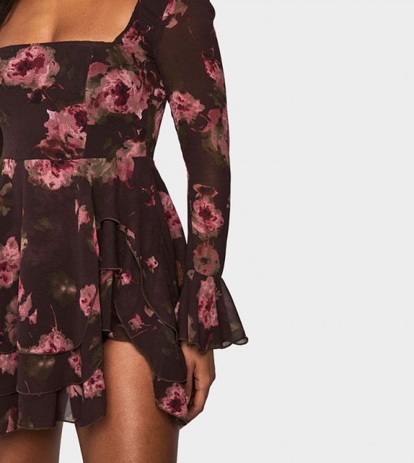 بوهو فساتين ميني - بني فساتين كاجوال