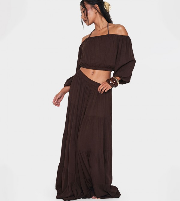 بوهو  ملابس سباحة - بني  Beachwear & Accessories