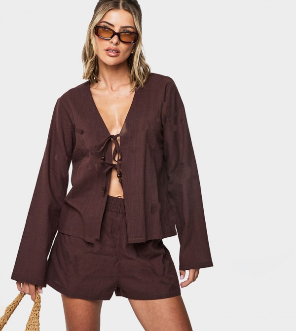 بوهو  ملابس سباحة - بني  Beachwear & Accessories