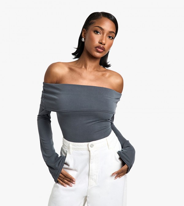 boohoo boohoo - Grey Sleeveless Tops