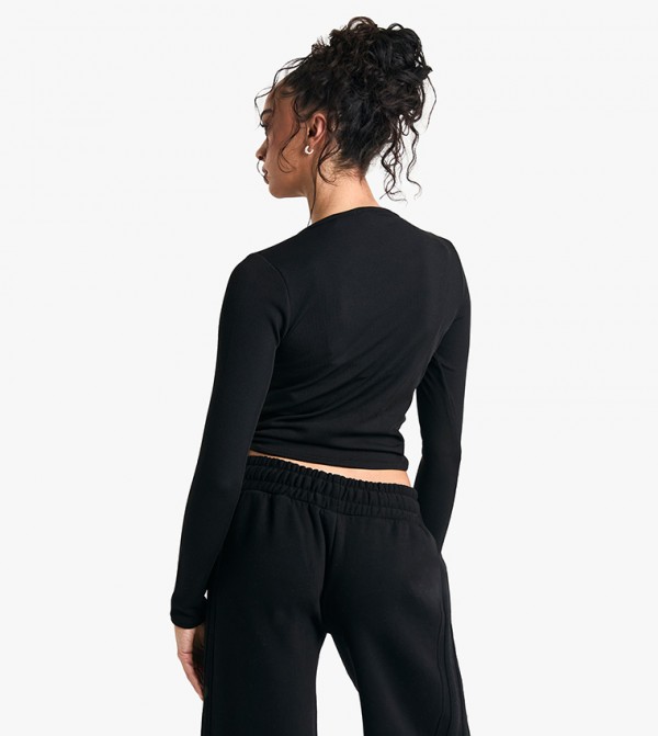 boohoo Clothing - Black Cropped Tops