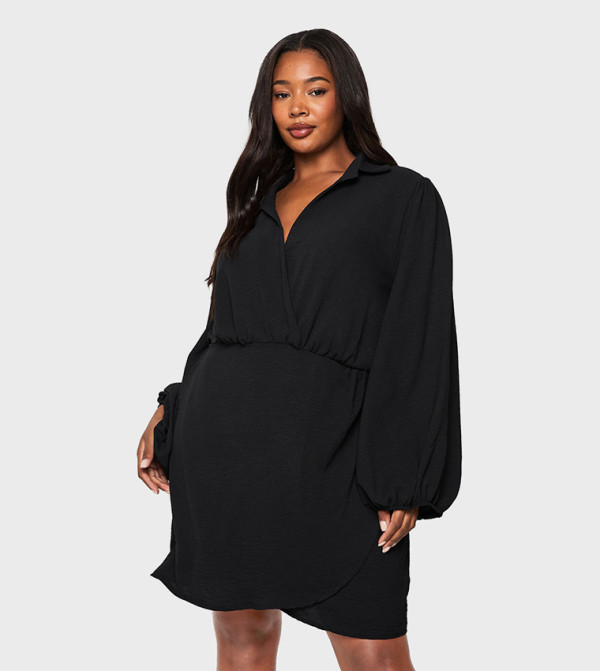 boohoo - Outlet Plus Size - Black Dresses