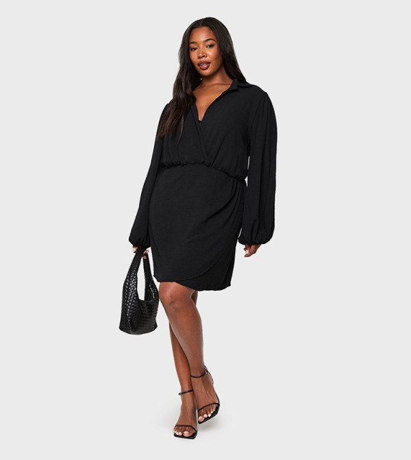 boohoo - Outlet Plus Size - Black Dresses