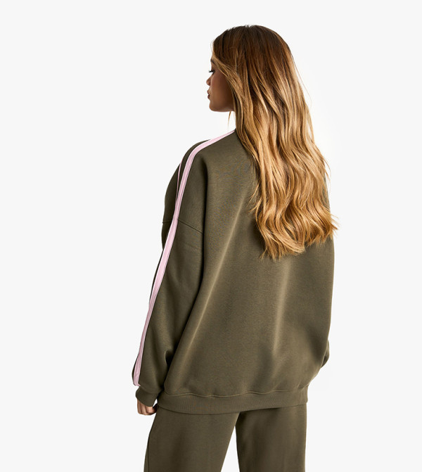 boohoo  Hoodies & Sweatshirts - Olive Sweatshirts