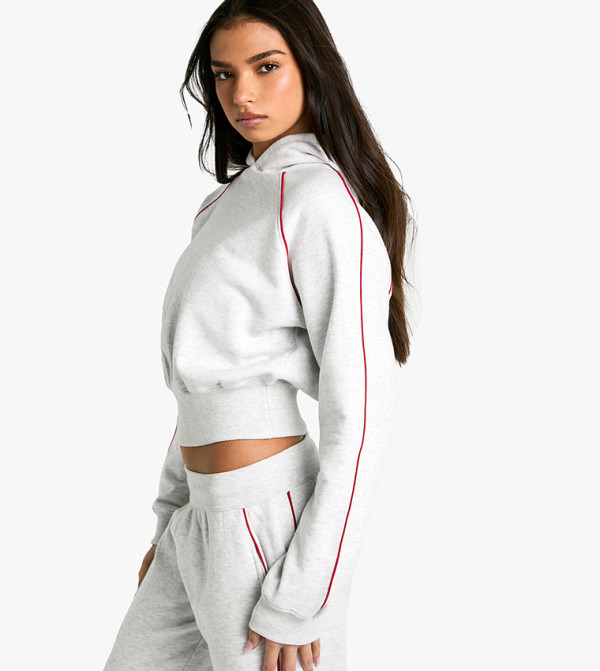 بوهو  هودي - LIGHT GREY هودي