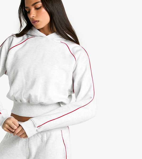 بوهو  هودي - LIGHT GREY هودي