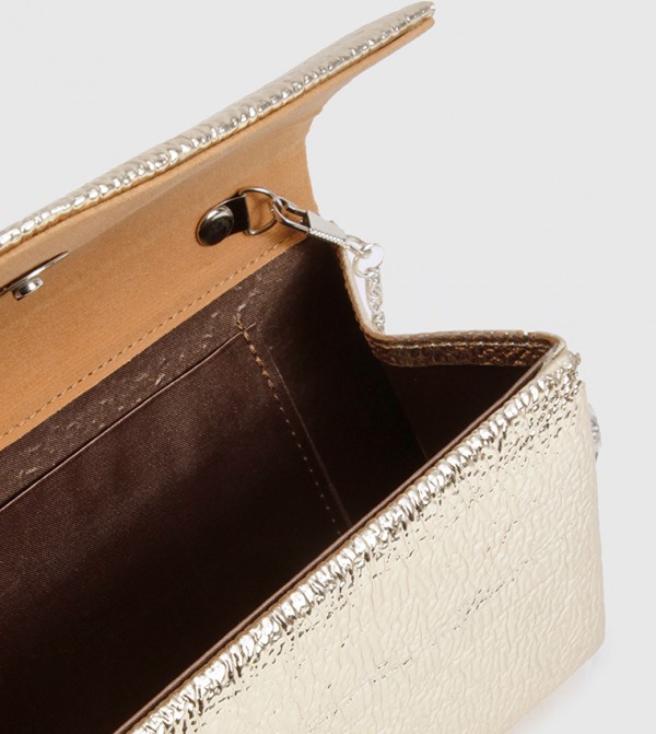 بوهو  شنط كلاتش - ذهبي حقائب يد