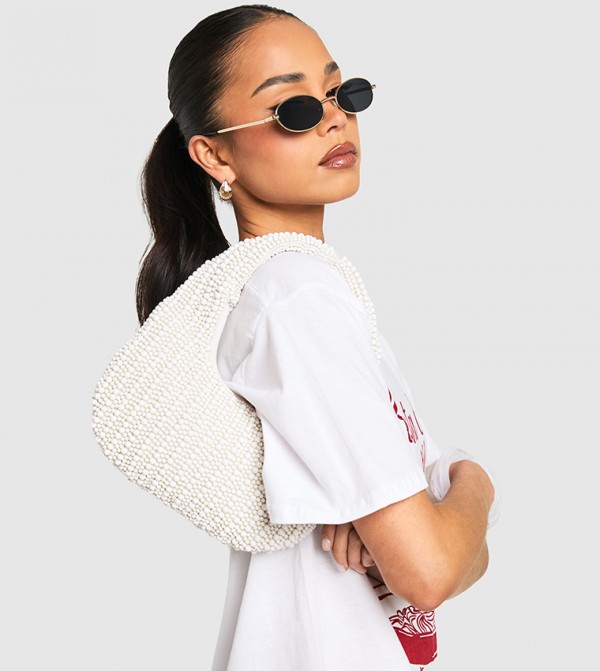 boohoo  - White Handheld Bags