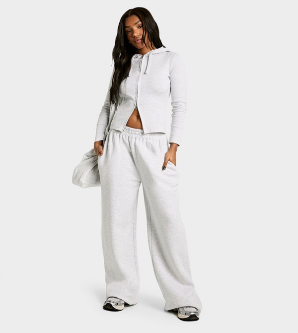 بوهو  style-edit-gc - LIGHT GREY Co-Ord Set
