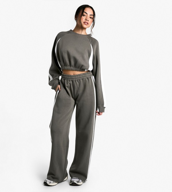 boohoo Sportswear - Khaki Co-Ord Set