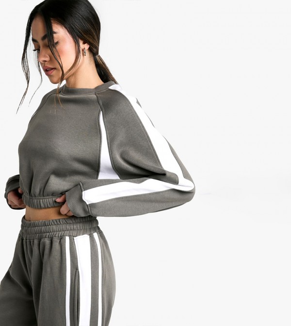 boohoo Sportswear - Khaki Co-Ord Set