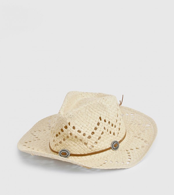 boohoo  Caps & Hats - Beige Hats