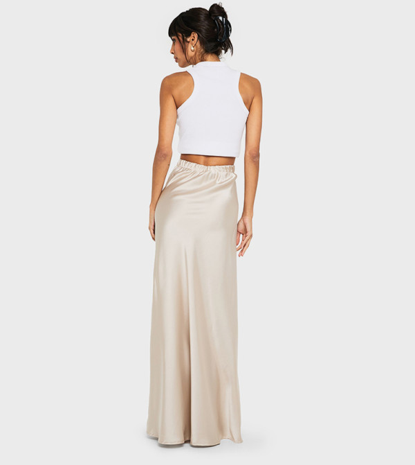 boohoo  - Beige Maxi Skirts