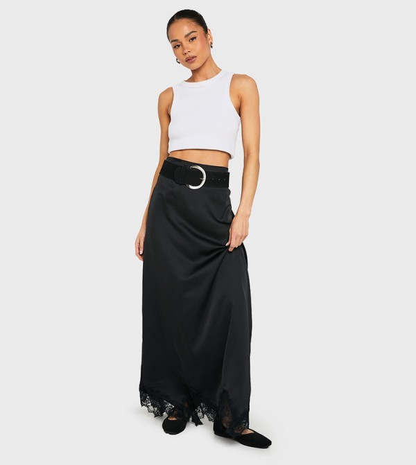 boohoo  Skirts - Black Maxi Skirts