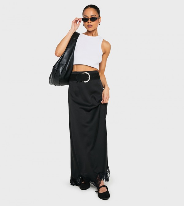 boohoo  Skirts - Black Maxi Skirts