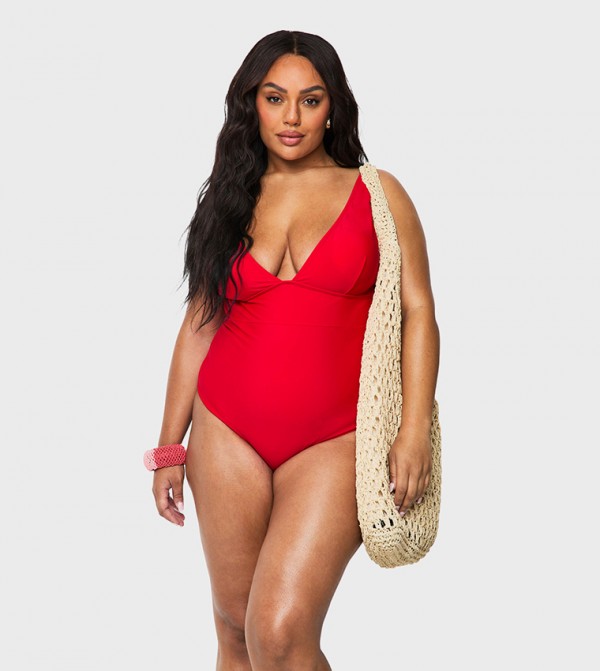 boohoo  Swimwear - Red Swimsuit
