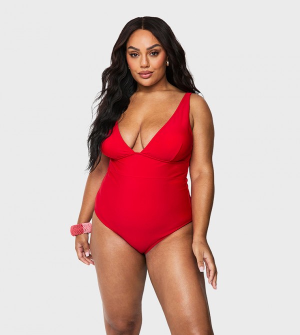 boohoo  Swimwear - Red Swimsuit