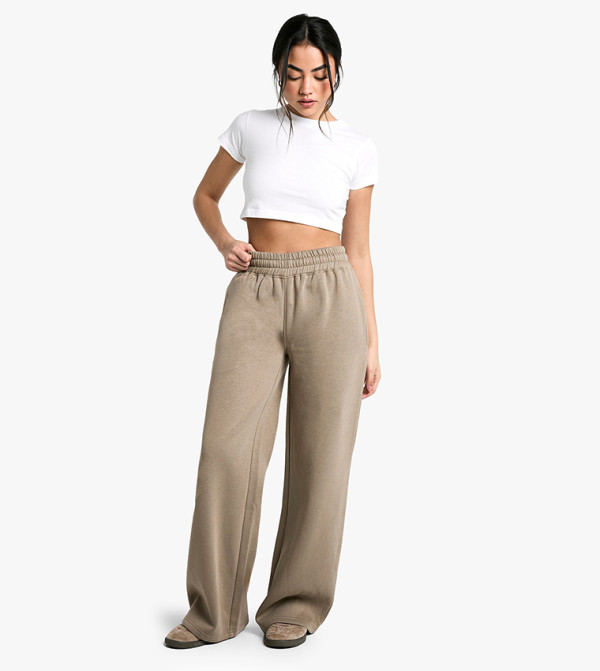 boohoo  Sweatpants - Brown Sweatpants