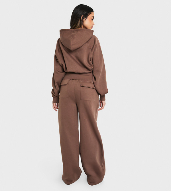boohoo  Pants & Leggings - Brown Sweatpants