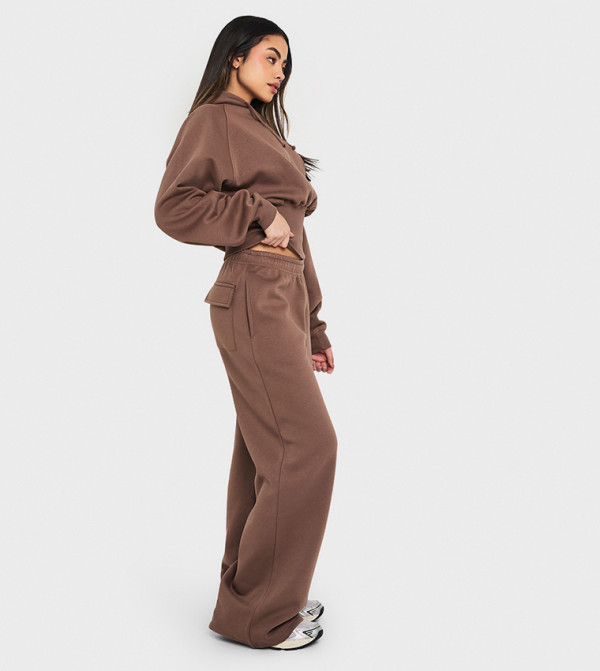 boohoo  Pants & Leggings - Brown Sweatpants
