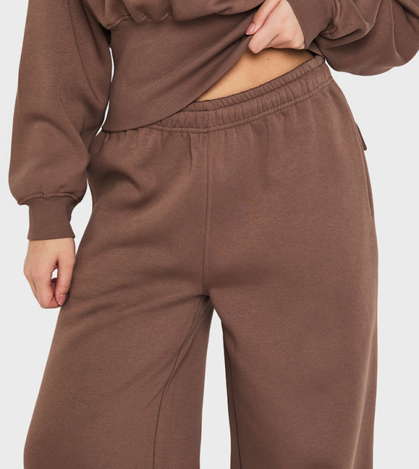 boohoo  Pants & Leggings - Brown Sweatpants