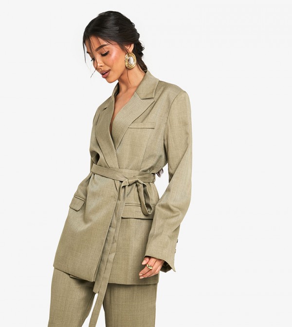boohoo  Clothing - Khaki Blazers