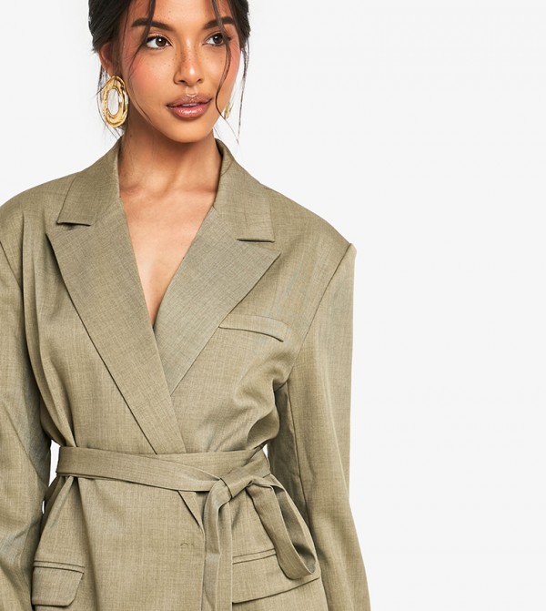 boohoo  Clothing - Khaki Blazers