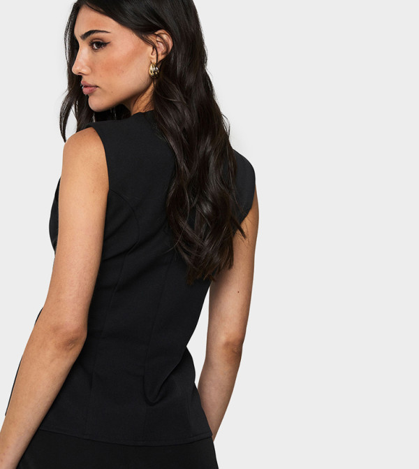 boohoo  Waistcoats - Black Waistcoats