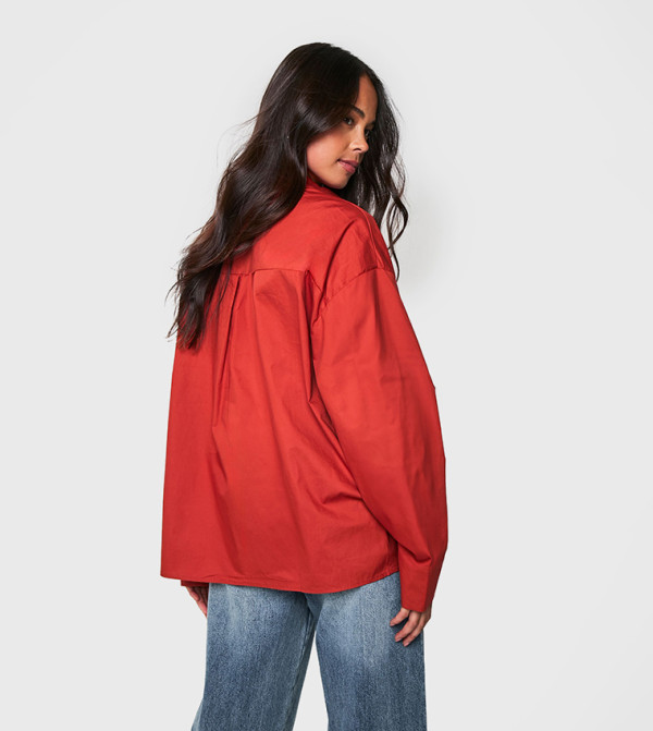 بوهو  uni-b - أحمر داكن قمصان