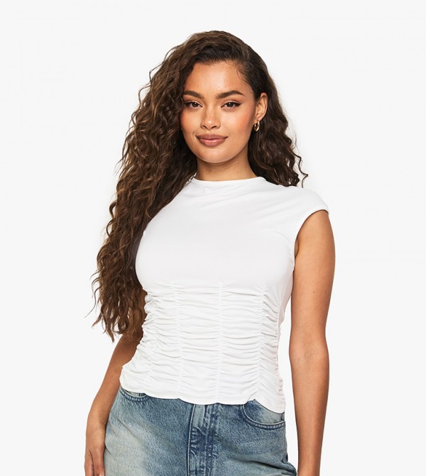 بوهو  ملابس - أبيض Casual Tops