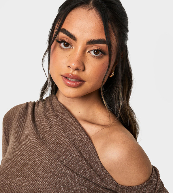 بوهو بلوزات - بني Casual Tops